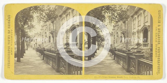 Michigan Avenue, South from Jackson Street, 1850/74. Creator: Copelin & Melander.