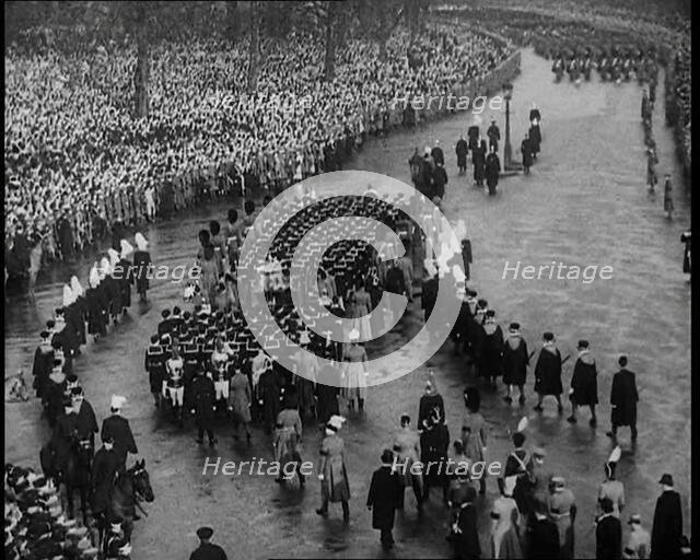 Crowd Watching the Funeral Procession of George V, His Majesty The King, 1936. Creator: British Pathe Ltd.