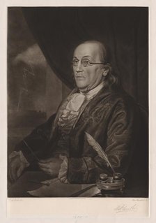 Benjamin Franklin, 1901. Creator: Max Rosenthal (American, 1833-1918).