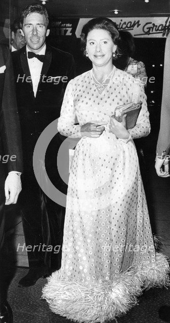 Princess Margaret and Lord Snowdon at the premiere of 'The Great Gatsby', 1974. Artist: Unknown