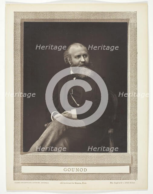 Gounod, c. 1876. Creator: Ferdinand J. Mulnier.