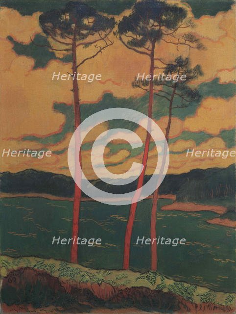 Les Pins rouges, 1888. Creator: Lacombe, Georges (1868-1916).