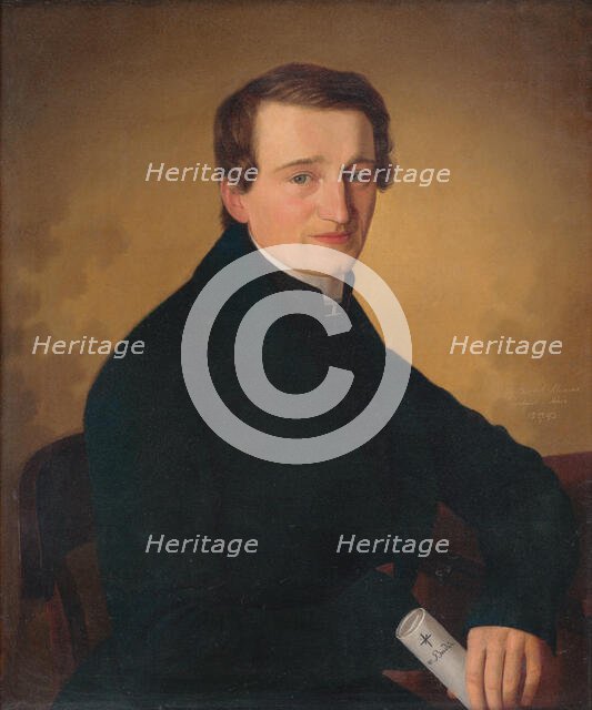 Portrait of a revivalist, 1843. Creator: Jozef Bozetech Klemens.