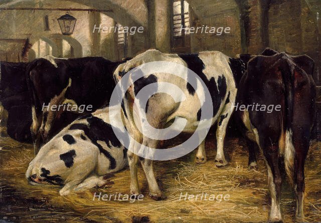 Cowshed, 1856. Creator: Anders Monsen Askevold.