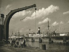 'Im Hamburger Hafen - (In Hamburg Harbour)', 1931. Artist: Kurt Hielscher.