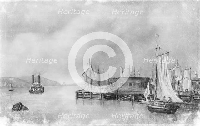 North Battery or "Red Fort", ca. 1835. Creator: Unknown.