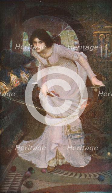 'The Lady of Shalott Looking at Lancelot', 1894, (c1930). Creator: John William Waterhouse.