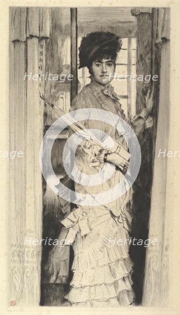 Portrait of Miss L...,or A Door Must Be Either Open or Closed, 1876. Creator: James Tissot.