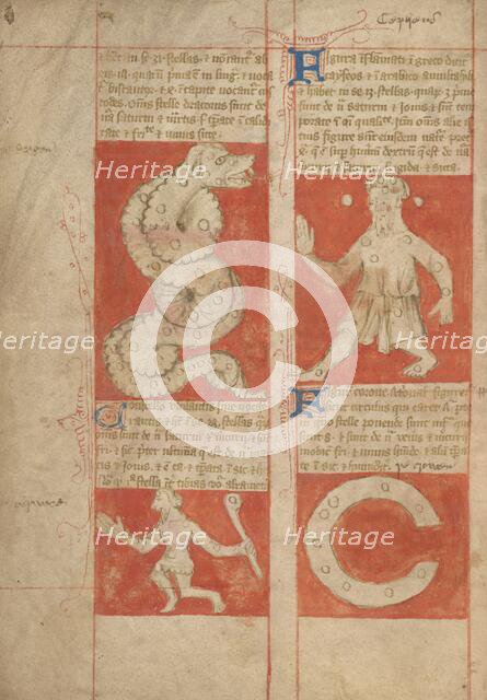 Constellation; Astronomical and Medical Miscellany, late 14th century, shortly after 1386. Creator: Unknown.