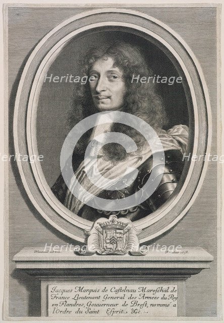 Portrait of Jacques de Mauvissière, Marquis of Castelnau (1620-1658), Marshal of France, 1658.