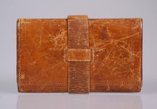 Wallet, American, ca. 1840. Creator: Chas. Arms.