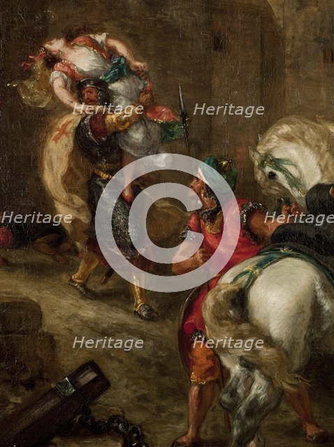 The Rape of Rebecca. Artist: Delacroix, Eugène (1798-1863)