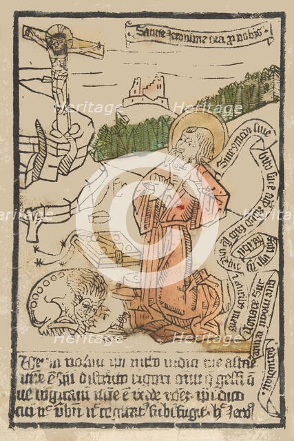 St. Jerome (Schr. 1551m), 15th century., 15th century. Creator: Anon.