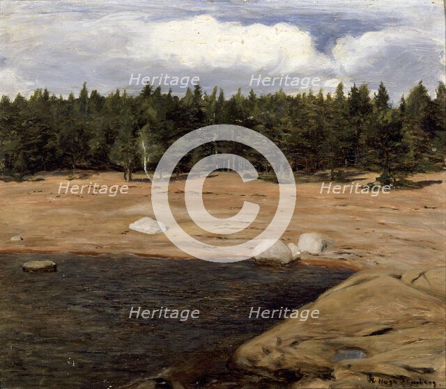 The Beach, Niemenlautta, c1900. Creator: Hugo Simberg.