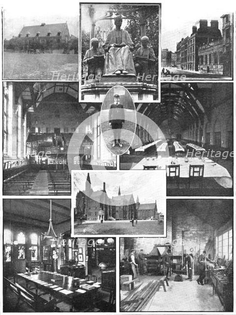 The school that commemorates the fish of the miraculous draught...St. Paul's School, 1909. Creator: Clarke & Hyde.