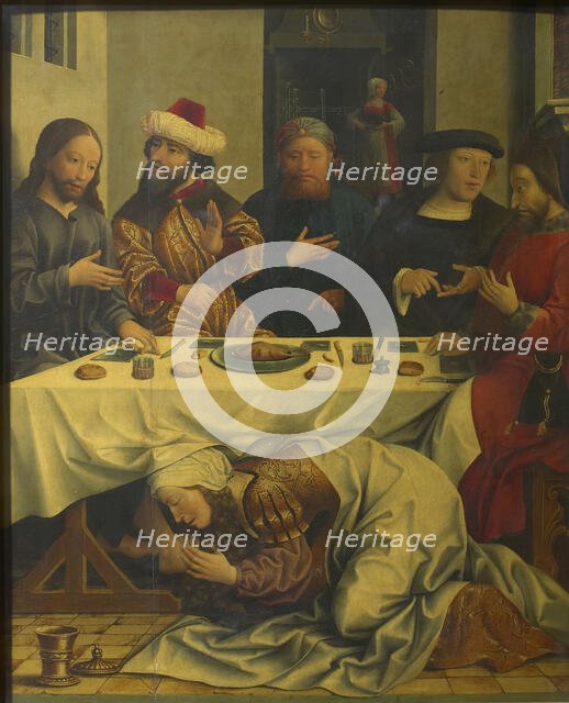 Christ at the house of Simon the Pharisee, ca 1510-1520. Creator: Master of the Magdalen Legend (active ca 1483-1527).