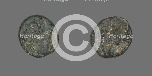 Coin Depicting the Goddess Kybele, 2nd-1st century BCE. Creator: Unknown.