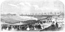 The International Naval Festival at Portsmouth: Review on Southsea Common, 1865. Creator: Unknown.
