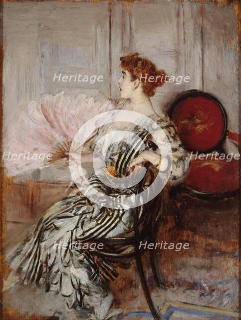 Portrait de Madame Torri, danseuse à l'Opéra, c. 1900. Creator: Boldini, Giovanni (1842-1931).