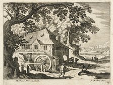 Landscape with Watermill, 1622. Creator: Matthaus Merian.