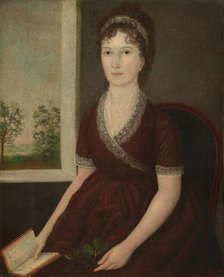 Sarah Ogden Gustin, c. 1805. Creator: Joshua Johnson.