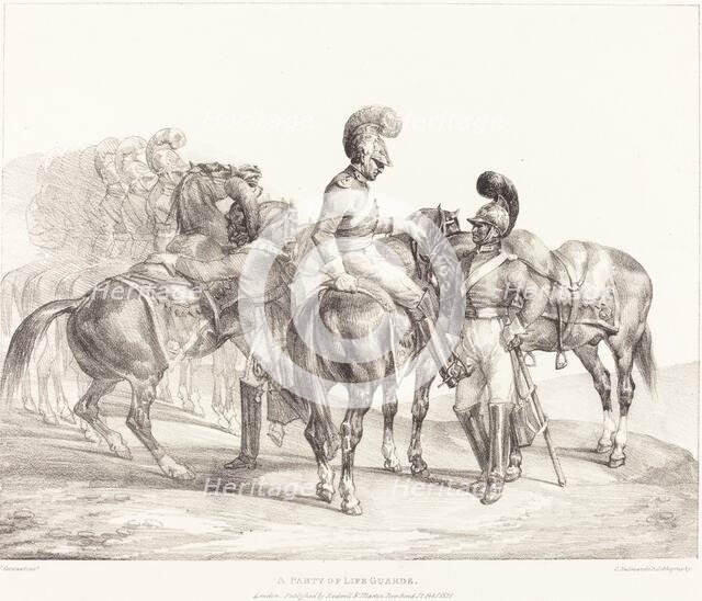 A Party of Life Guards, 1821. Creator: Theodore Gericault.
