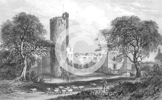 Caister Castle, near Great Yarmouth, Norfolk, c1840. Artist: Newman & Co.