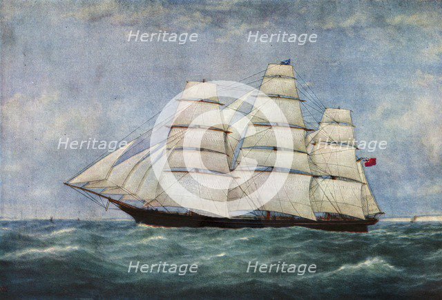 'The Tea Clipper Spindrift', (1938). Artist: Unknown.