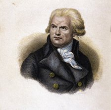Georges-Jacques Danton (1759-1794), French politician, colored engraving.
