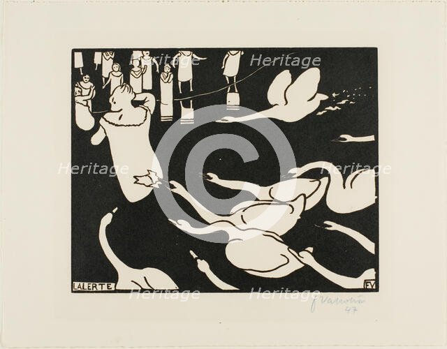 The Alarm, 1895. Creator: Félix Vallotton.