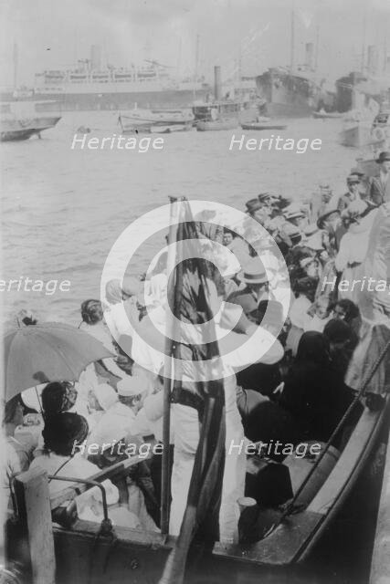 Vera Cruz -- Refugees taken to "Mexico", 1914. Creator: Bain News Service.