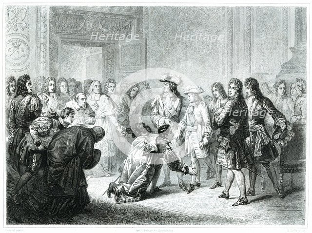 The Duke of Anjou, Philip V of Bourbon (1683-1746) declared King of Spain on 16 November 1700, en…