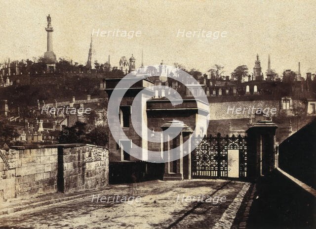 Entrance of Necropolis, Glasgow, c1880s. Creator: Unknown.