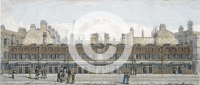 Monkwell Street, London, 1818. Artist: Robert Blemmell Schnebbelie