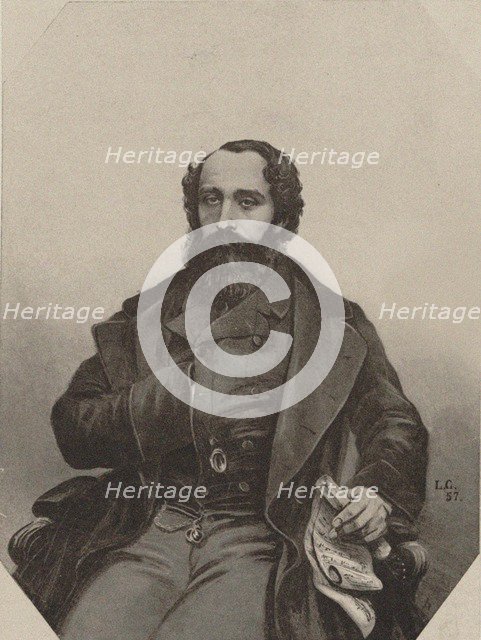 Portrait of the composer Giovanni Duca, 1857.