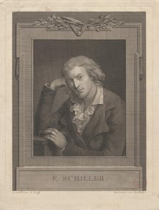 Portrait of Friedrich von Schiller (1759-1805), 1793. Creator: Müller, Johann Gotthard (1747-1830).