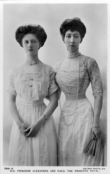 Princess Louise and her daughter Princess Alexandra, c1910. Creator: Unknown.