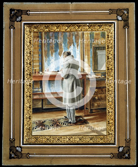 'The poet Vasily Zhukovsky (1783-1852) in Vernet', 1830s.  Artist: Gerhard Wilhelm von Reutern