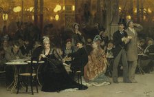 Parisian Café, 1875. Artist: Repin, Ilya Yefimovich (1844-1930)