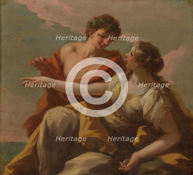 Bacchus and Ariadne, 1720s. Creator: Giovanni Antonio Pellegrini.