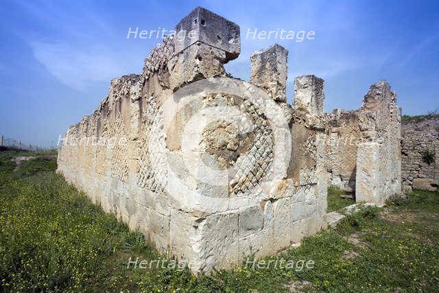 A basilica in Bulla Regia, Tunisia. Artist: Samuel Magal