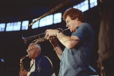 Ian Hunter-Randall and Terry Lightfoot, Edinburgh Jazz Festival, 1986. Creator: Brian Foskett.