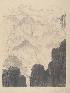 Mists in the Canyon, No.II, 1912. Creator: Joseph Pennell.