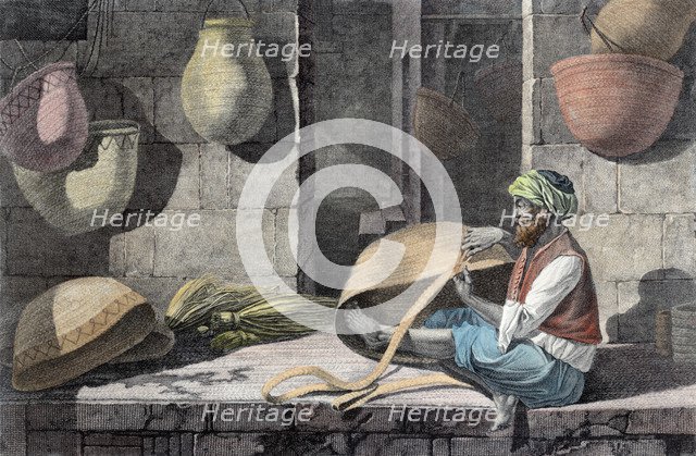 'The Basket Maker', c1798 (1822). Artist: Unknown