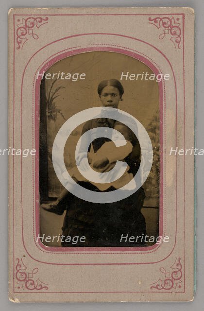Untitled (Portrait of a Woman Holding a Baby), 1860s. Creator: Unknown.