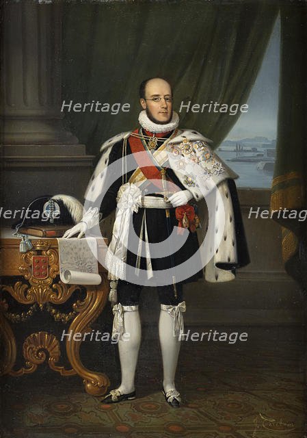 Infante Luís, Duke of Porto (1838-1889), future King Luís I of Portugal, before 1860. Creator: Carabain, Jacques Francois (1834-1933).