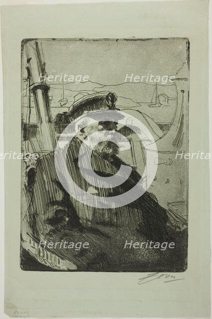 King Oscar II (Second plate), 1898. Creator: Anders Leonard Zorn.