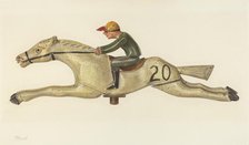 Horse and Jockey, c. 1939. Creator: Palmyra Pimentel.
