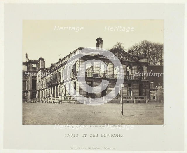 Palais de Saint-Cloud, 1870/71. Creator: Charles Soulier.