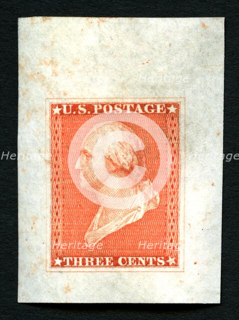 3c Washington essay, 1851. Creator: Unknown.